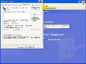 Windows XP internet connection setup